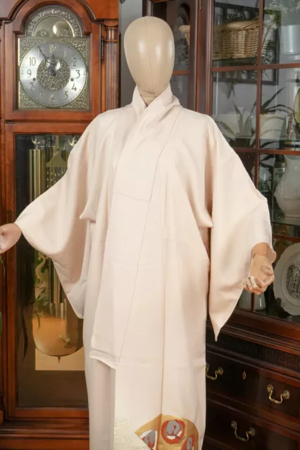 Dear Vanilla Japanese Silk Tomesode Kimono Women's Authentic Japan Made Vintage 2