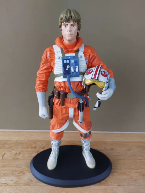 Star Wars Luke Skywalker Snow Speeder Pilot Attakus Collectible Statue - Mint Le