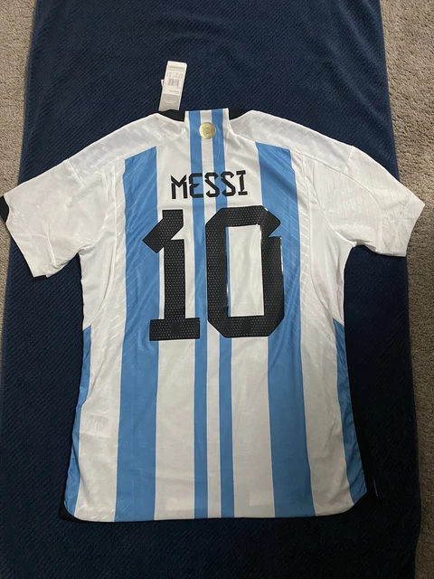 2022 ADIDAS ARGENTINA Lionel Messi World Cup Home Authentic Jersey S
