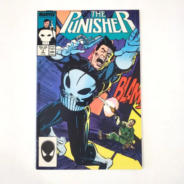 Punisher #4 (1987 Series) Direct Vol. 1 Marvel Comic Book Nov 1987 Klaus Janson