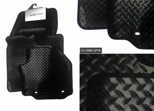 Fits Ford Focus MK3 Car Mats (2011-) Tailored Black Rubber