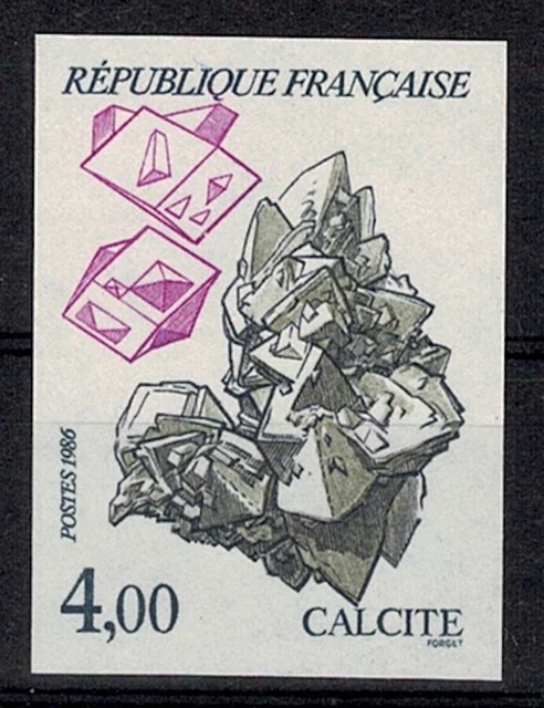 Frankreich Stamp Briefmarke Yvert 2431 " Calcit 4F Nicht Gezahnt " Neu Xx Luxus