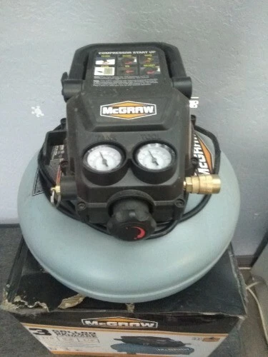 1/3 Horsepower, 3 Gallon, 110 PSI Oilless Portable Pancake Air Compressor
