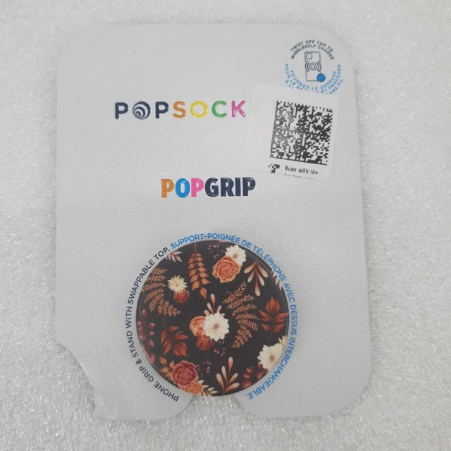 Herbstblumen Blätter Blumen Beige Braun Schwarz niedlich PopSockets10