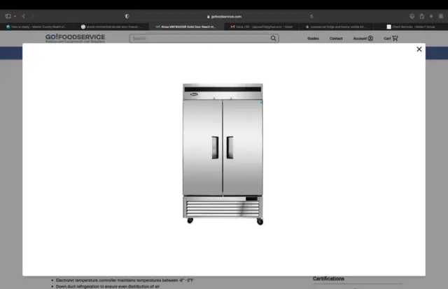 Atosta Commercial Double Door Freezer
