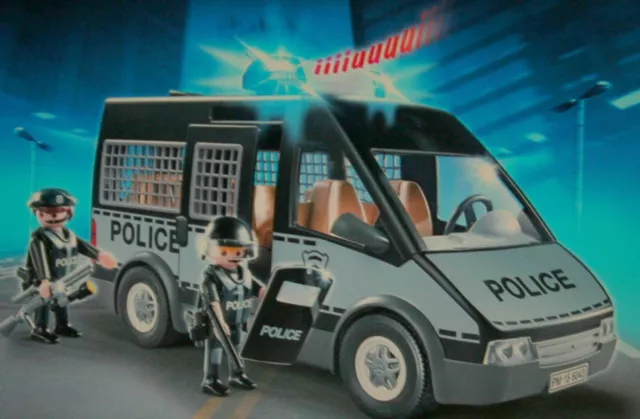 Playmobil -- Pièce de rechange -- Voiture de patrouille de la police 6043 --