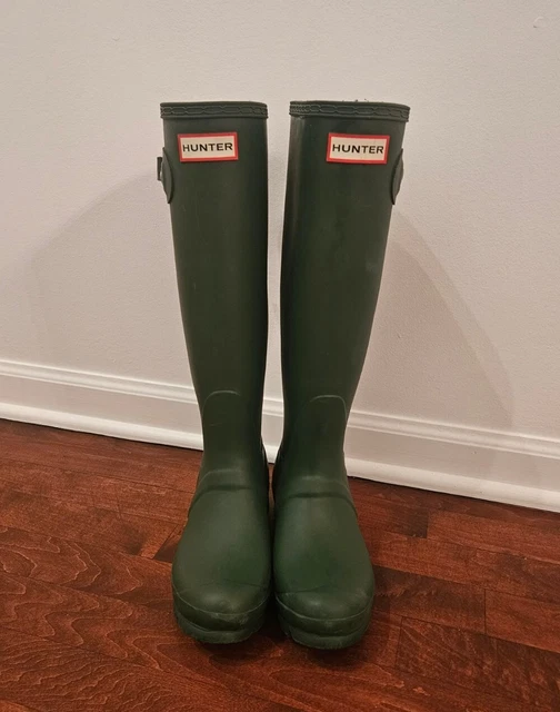 Green hunter wellies deals size 6