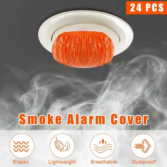 PLASTIC SMOKE DETECTOR Elastic Paint Cover Fire Alarm Dust Cover Home