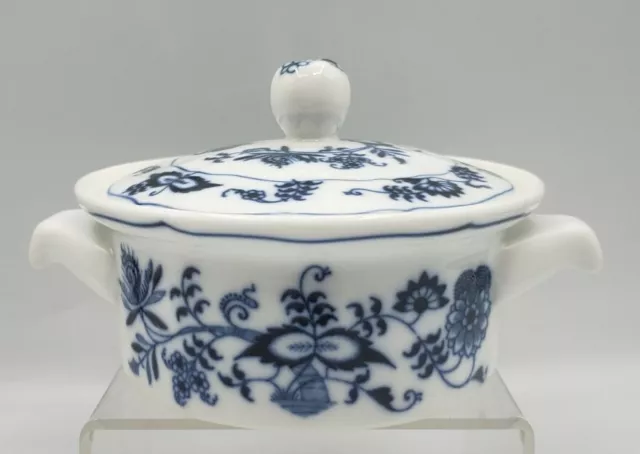 Vintage Blue Danube Japan Ceramic Individual Casserole Dish w/ Lid 4.75"W