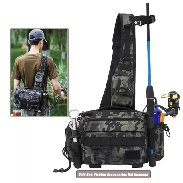 NYLON CHEST PACK Camouflage Fishing Gear Bag New Waist Packs