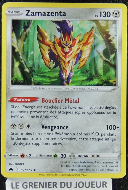 Pokemon Card Zamazenta 097/159 HOLO RARE ZENITH SUPREME FR NEW