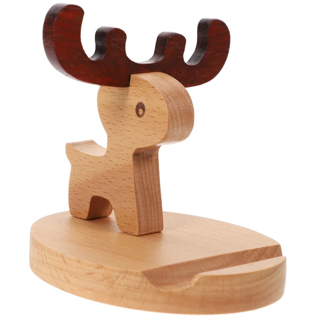 Amplificatore Telefono In Legno | Supporto Cellulare Portatile | Altoparlante Naturale | Per Scrivania