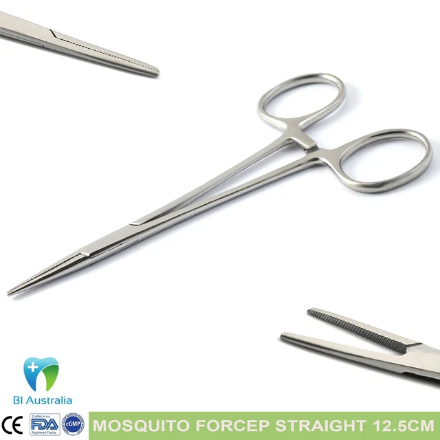 MOSQUITO HALSTEAD FORCEPS Locking Artery Clamps Hemostatic Dental ...