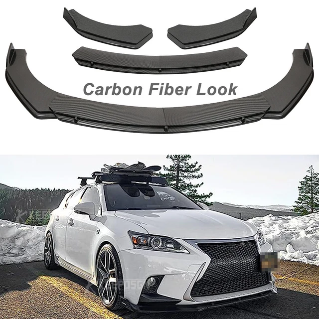 CARBON FIBER LOOK Front Bumper Lip Splitter Spoiler Body Kit For Lexus