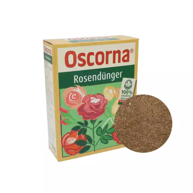 Oscorna Rosendünger 1 kg organischer NPK Dünger Bio Naturdünger Blumendünger