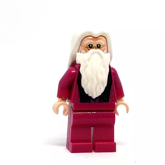 LEGO Albus Dumbledore Minifigure Harry Potter Magenta Robe hp350