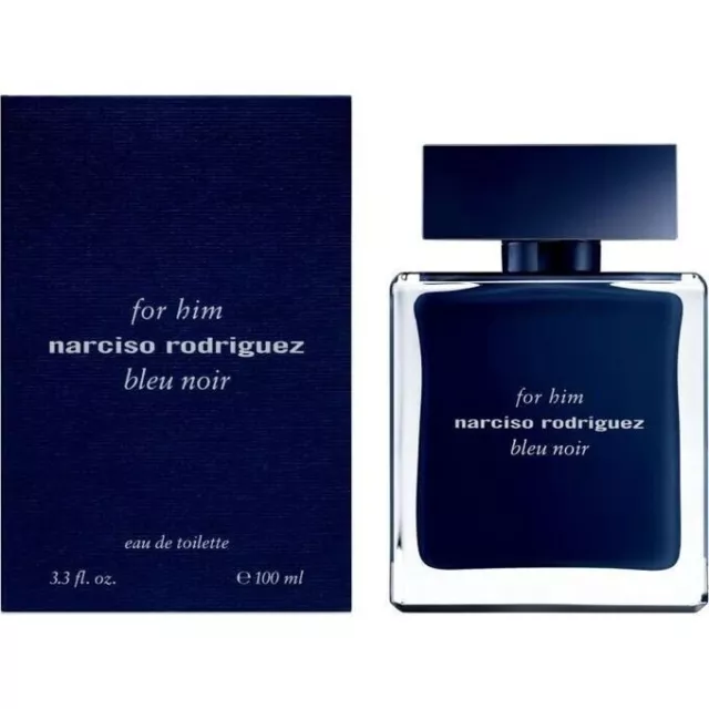 NARCISO RODRIGUEZ For Him Bleu Noir 100ml EDT SLIGHTLY USED IN BOX Genuine