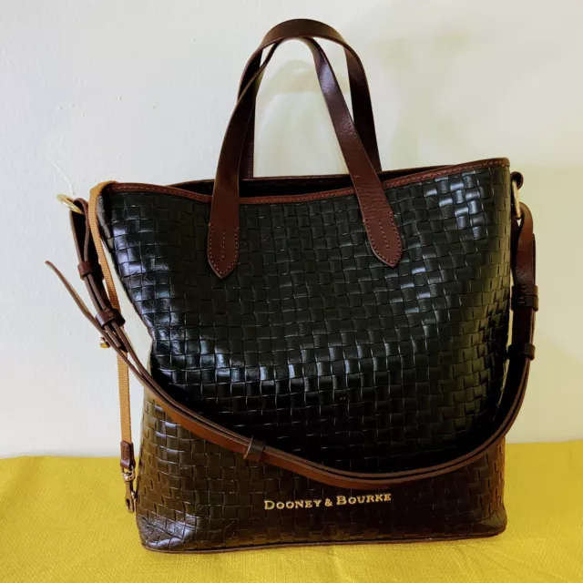Dooney & Bourke Camden Woven Leather Crossbody Bag - Macy's