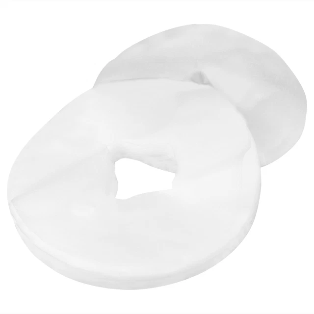 200pcs Disposable Non Woven Fabric Massage Table Bed Pillow Hole Towel Face Adl