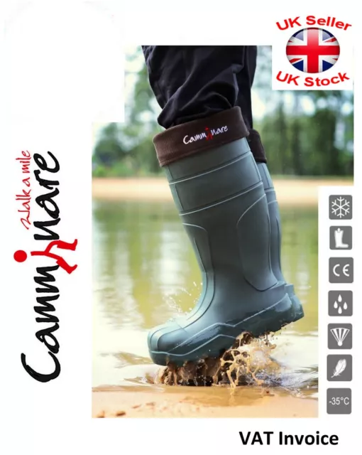 Camminare Thermal LIGHTWEIGHT EVA Wellies Wellingtons Boots -35 C Syberian Green