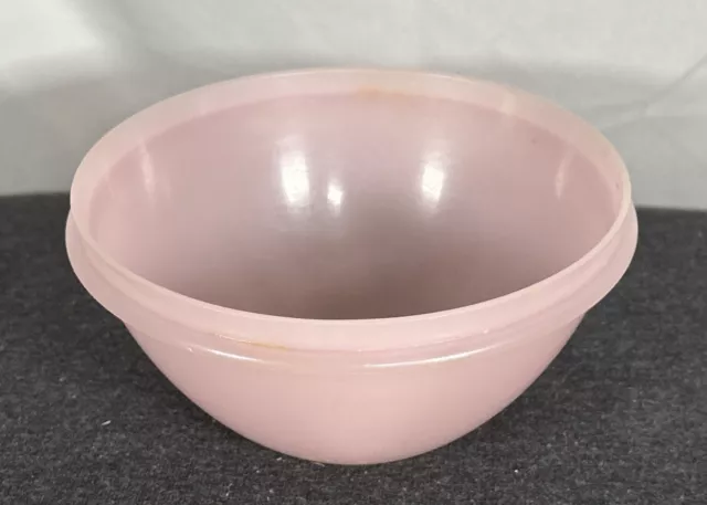 Vintage Tupperware Wonderlier Nesting Bowl #233-8 Pink 2 Cup  3"tall  NO LID