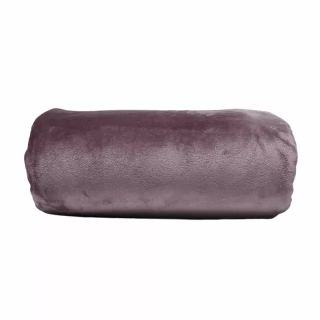 SIENNA LIVING Ultra Soft Thick 350GSM Velvet Flannel Blanket Queen King MULBERRY