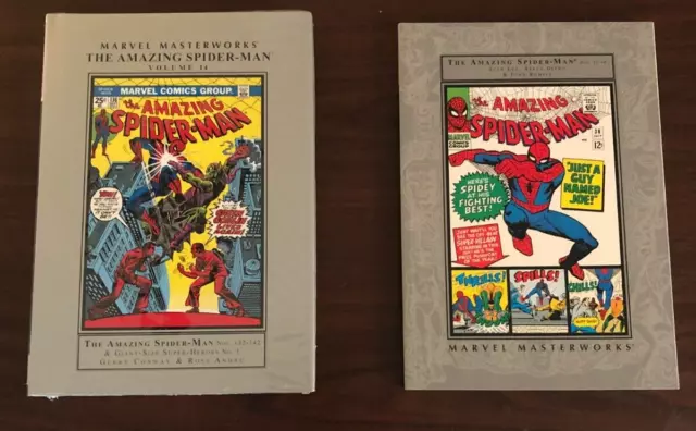 MARVEL MASTERWORKS VOL's 4 & 14 AMAZING SPIDER-MAN