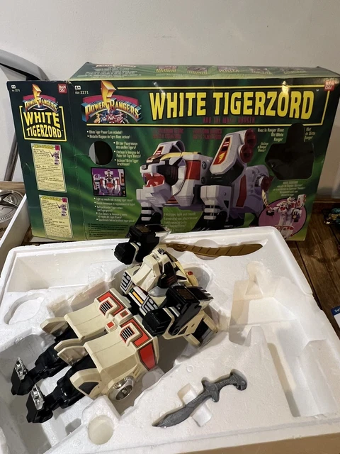 MIGHTY MORPHIN POWER Rangers White Tigerzord Bandai 1994 Incompleto EUR mighty-morphin-power-rangers-white-tigerzord-bandai-1994-incompleto-eur