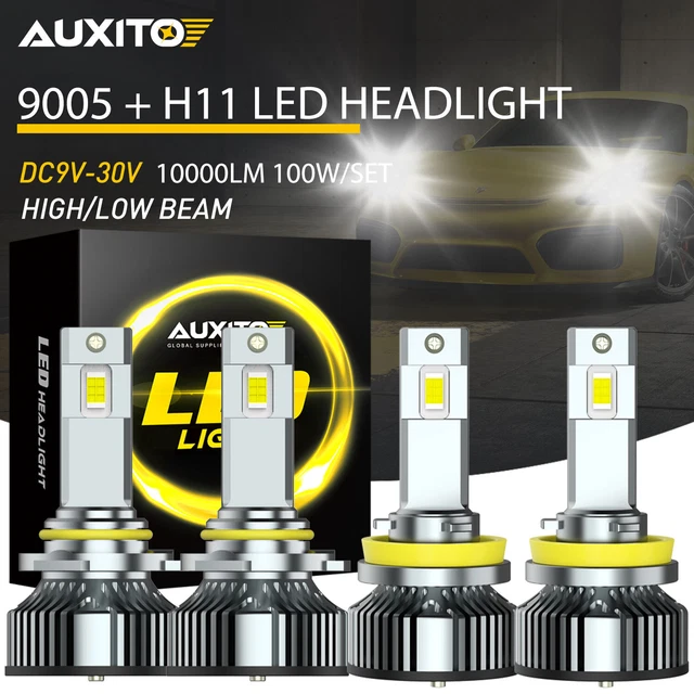 Led Headlight Bulbs 9005 9006 LED Headlight Combo Kit – 10,000K Super Bright White High/Low Beam Bulbs 9007 Headlight Bulbs - Foto 4