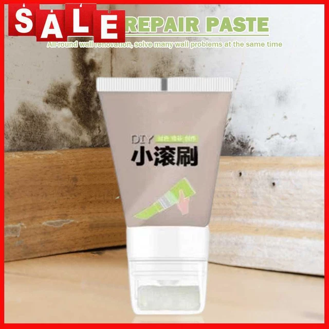 Cepillo enrollable pintura látex crema de reparación de pared inodora para uso doméstico (marrón)