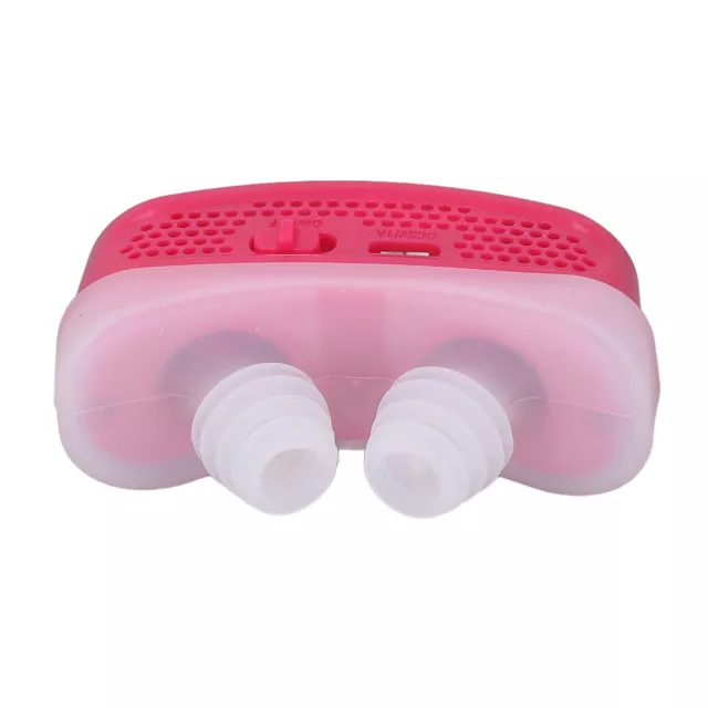 (Red)Electric Snore Solving Device Ergonomic Ventilation Nasal Airway PM2.5