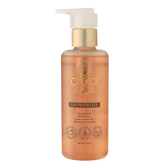 COCO SOUL GEL Douche Avec Huile Noix De Coco Curcuma Gotukola 200ml EUR coco-soul-gel-douche-avec-huile-noix-de-coco-curcuma-gotukola-200ml-eur