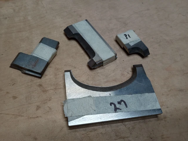 Planer Molder Knives Woodmaster Knife Molders Lot 4 (Sets Of 2)