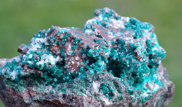 Dioptas & Calcit 397 Gramm - Tsumeb Mine, Tsumeb, Oshikoto Region, Namibia