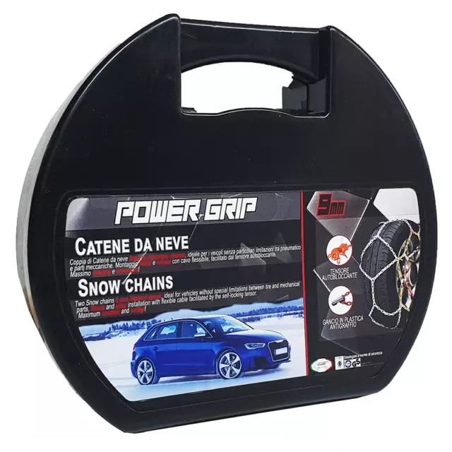 Catene da neve a rombo 9mm Fiat 500 L pneumatico 205/55R16 2055516 OMOLOGATE