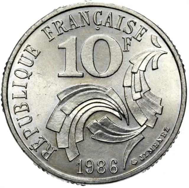 Frankreich - France - Münze - 10 Francs 1986 - Jimenez - Madame - Paris - Nickel 2