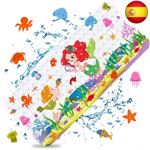 Tonsooze Alfombrilla Antideslizante Bañera 100 x 40cm, Alfombra de Bañera A