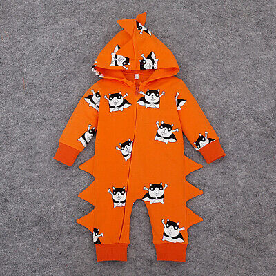 Cute Baby Boys Infant Kid Mickey Hooded Romper Babygrow Costume Clothes Outfits