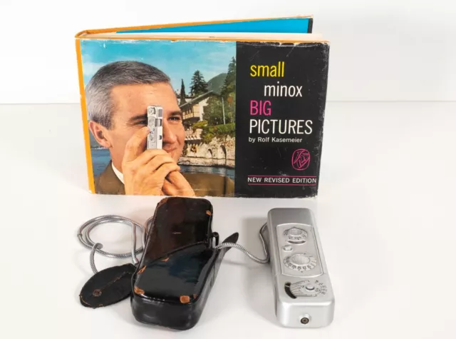 Minox B Subminiature Spy Camera Leather Case & Rolf Photography Book