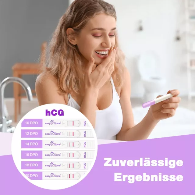 Easy@Home Schwangerschaftstest Frühtest Frühschwangerschaftstest: 2 x Ultra E 3