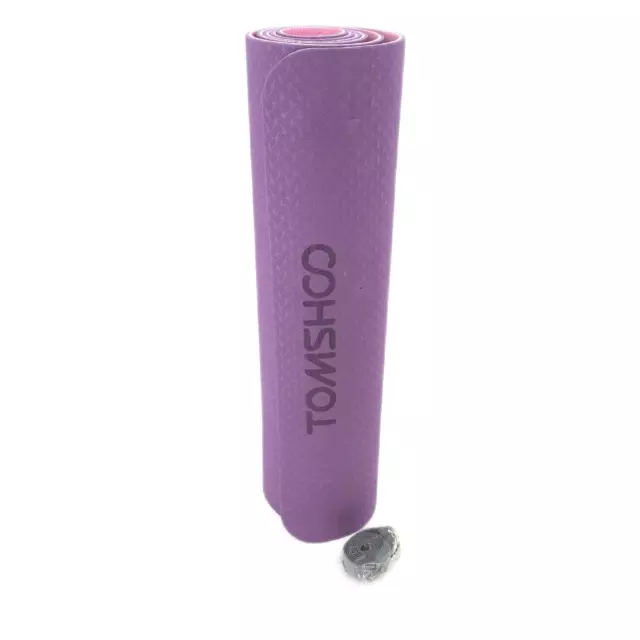 Tomshoo Yoga Teppich 4 stk. Elastische TPE Bands Anti Slip 183 x 61 cm 6mm dicke