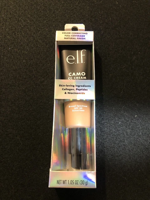 ELF Camo CC Crema FPS 30 Protector Solar 1.05OZ Color Profundo 540 N Expiración 08/2023 ¡NUEVO!*