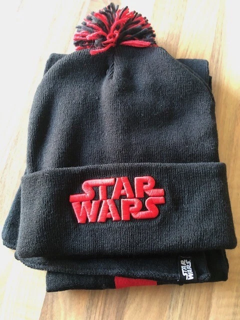 Set Bonnet Et Gants Star Wars - 100% Acrylique, Lavable à 40°C - Accessoires Officiels