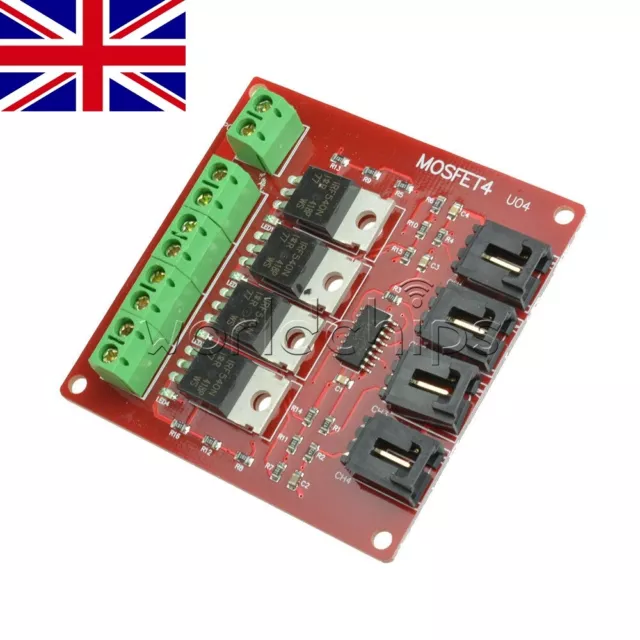 Four Channel 4 Route MOSFET Button IRF540 MOSFET Switch Module For Arduino W