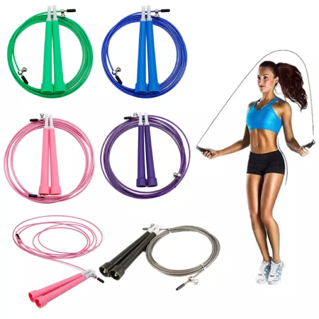 Corda per Saltare Regolabile Jump Rope Salto Brucia Calorie Sport Fitness Boxe