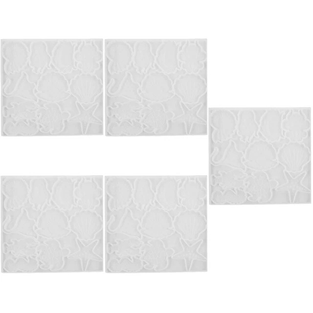 5 pz stampo per animali marini in silicone fai da te stampo per fusione in silicone epossidico epossidico creativo