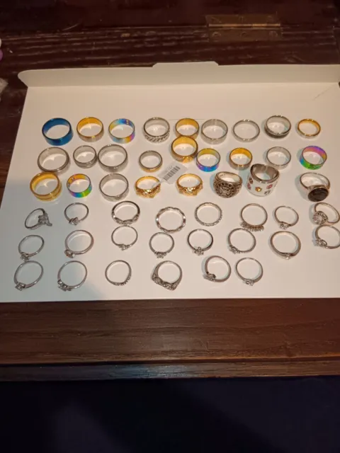 Job Lot/ Bundle/mix/house Clearance Of Rings