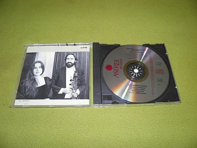 Cancons De La Catalunya/Montserrat Figueras/Jordi Savall 1991 Astree CD casi nuevo
