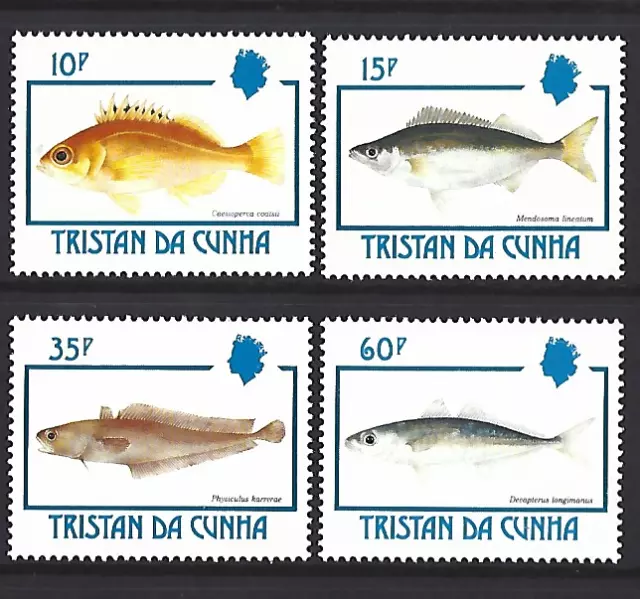 Tristan Da Cunha 1992 Fish Set Of 4  Unmounted Mint, Mnh