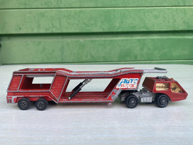 Ancien Camion Porte Voitures + Voitures Guy Warrior Major Pack 8 Matchbox Lesney Imgx500 3803